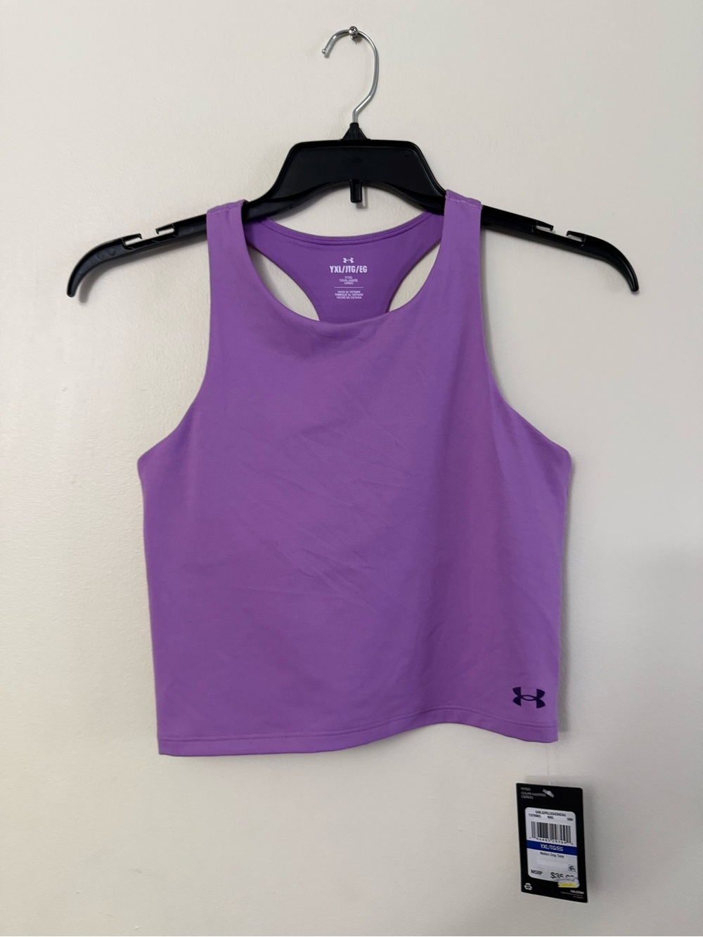 Under Armour Lavender Racerback Crop Tank